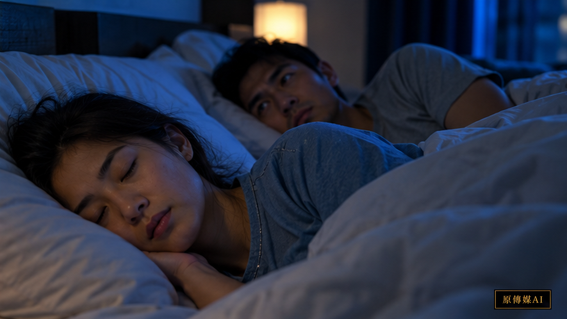 A quiet bedroom nightstand with a glass of water and an unopened journal under gentle dawn light, with no words or logos.