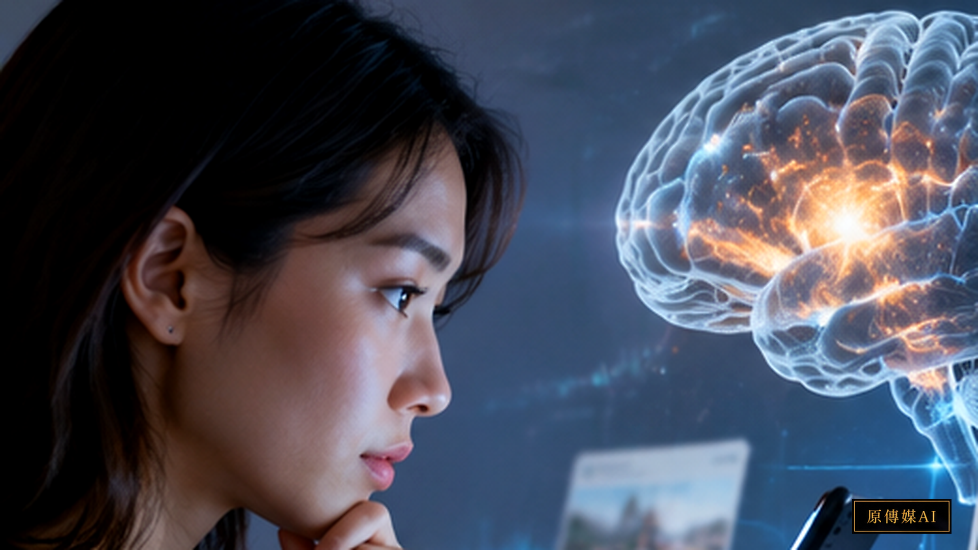 Conceptual visualization of electroencephalography waveforms and digital verification badges, not a photograph of study participants.